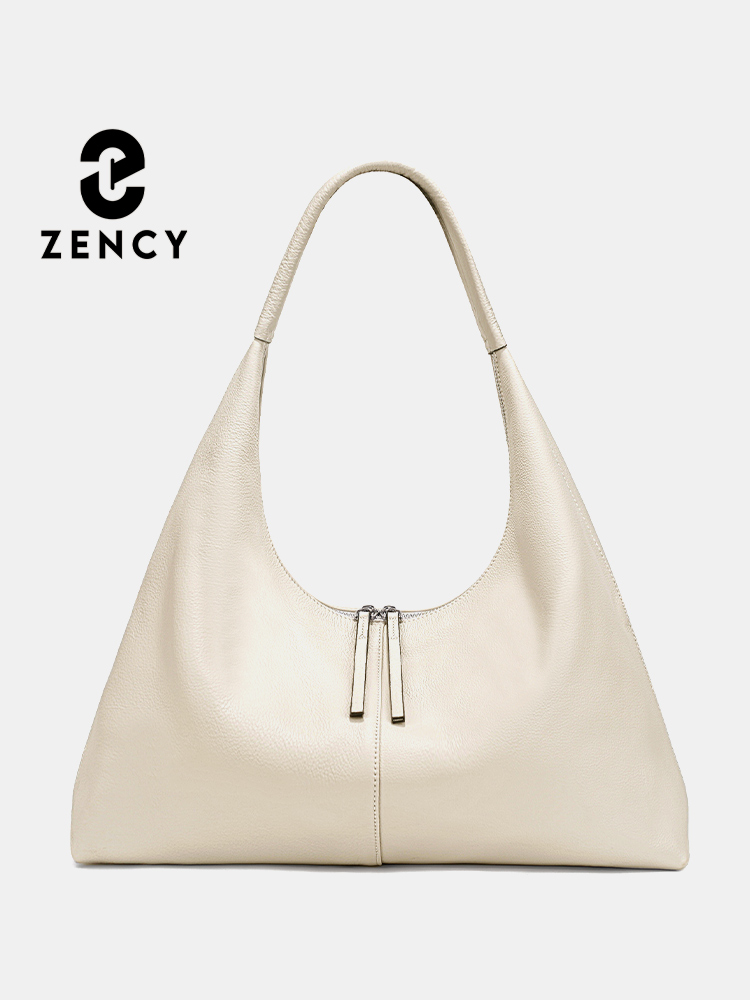 Leather Work Bag Women - Bolsa Hobo Feminina Zency de Couro