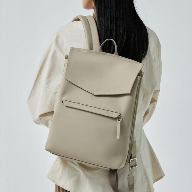 Leather Work Bag Women - Moda nova japonês e coreano simples