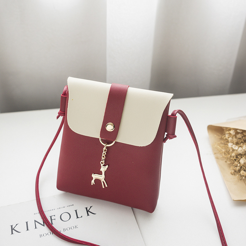 Leather Work Bag Women - Nova Bolsa Transversal Feminina com Pingente