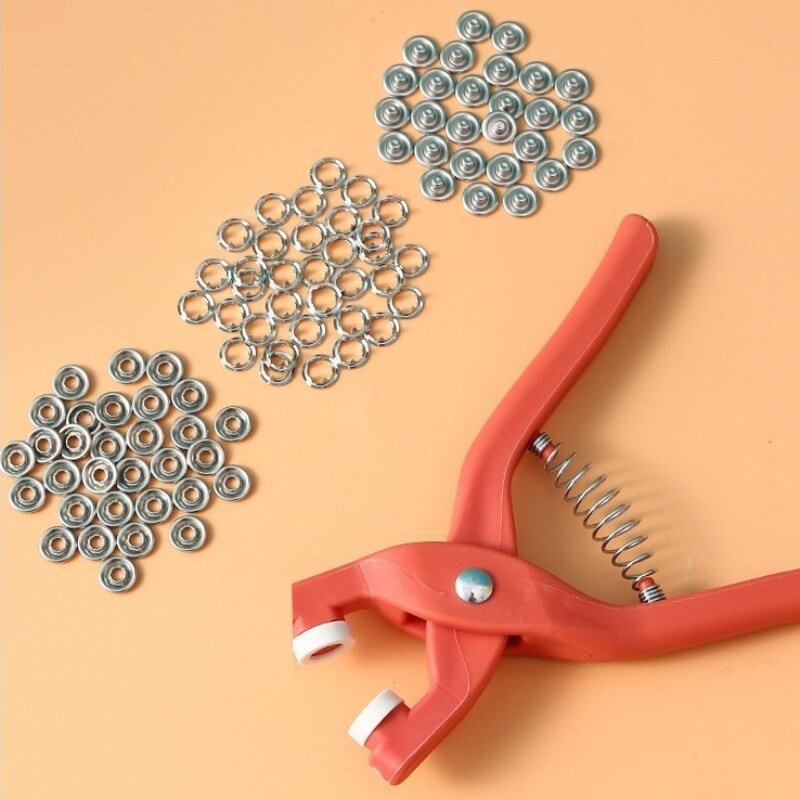 Snap Fastener Setter - 50 conjuntos de alicates de fivela