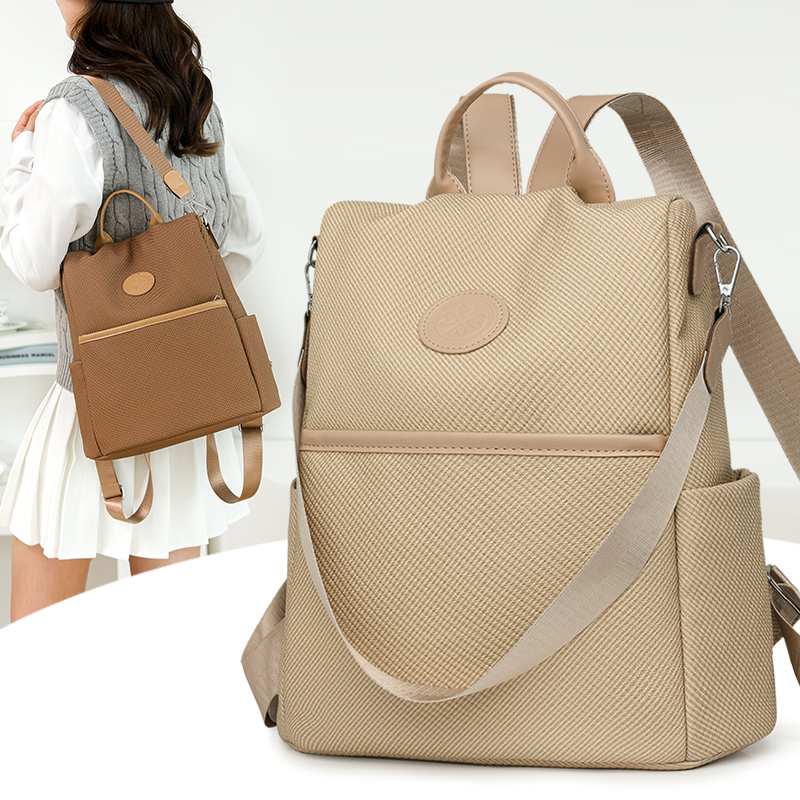 Leather Work Rucksack - Mochila de Viagem Antifurto Moderna para