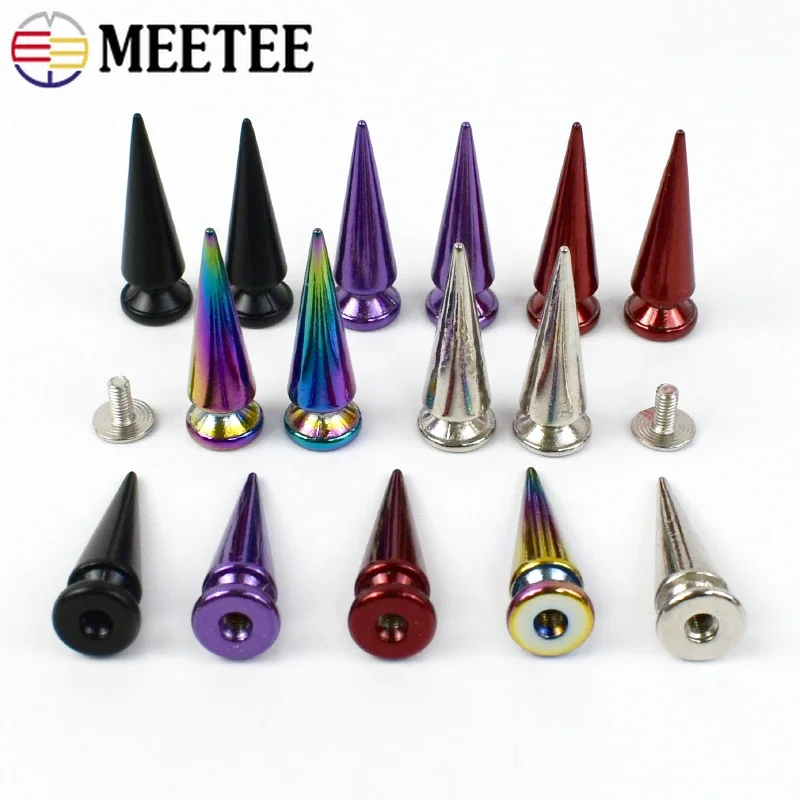 Leatherwork Hardware - 10/20 Peças Rebites de Metal Meetee