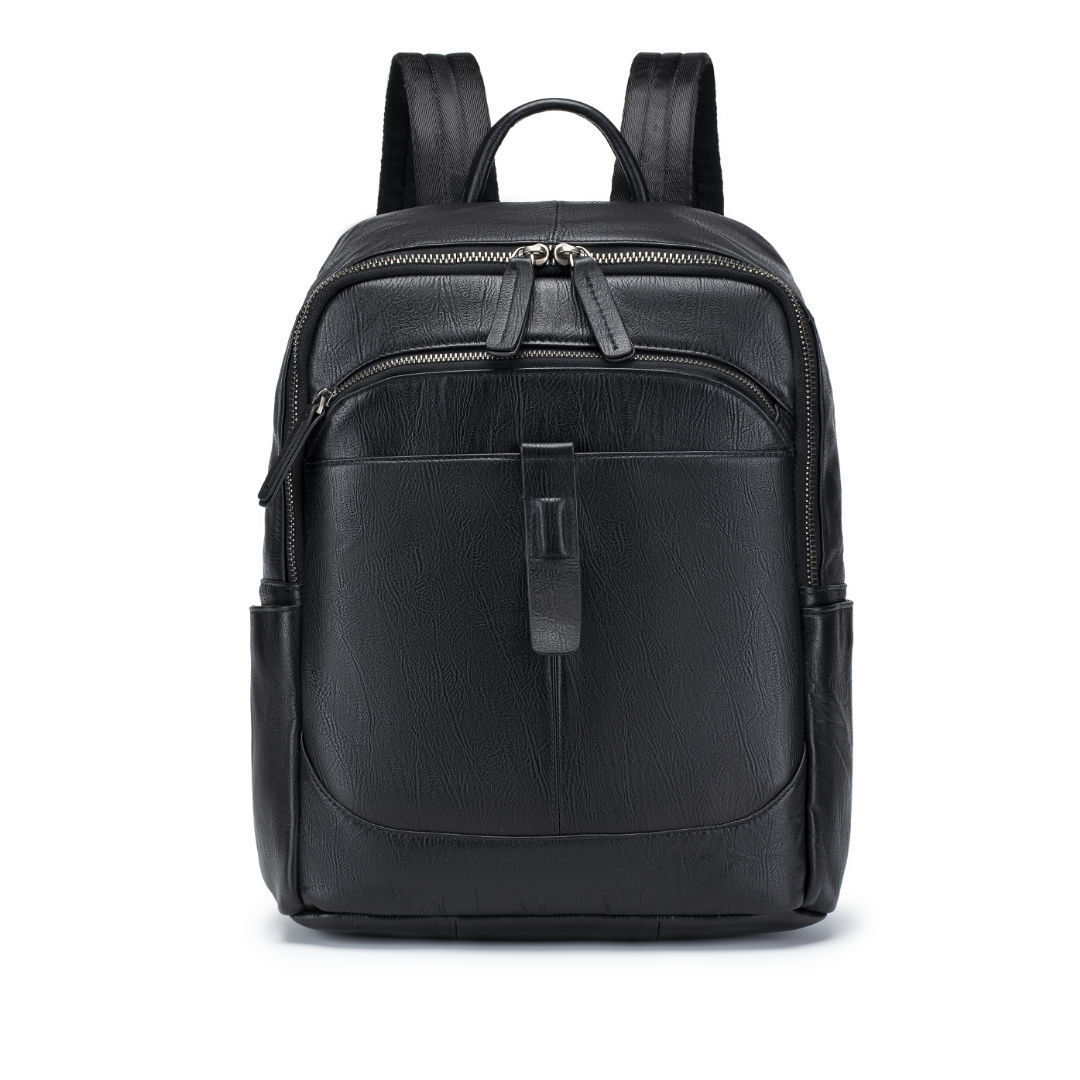 Leather Work Rucksack - Mochila de Couro Genuíno para Homens,
