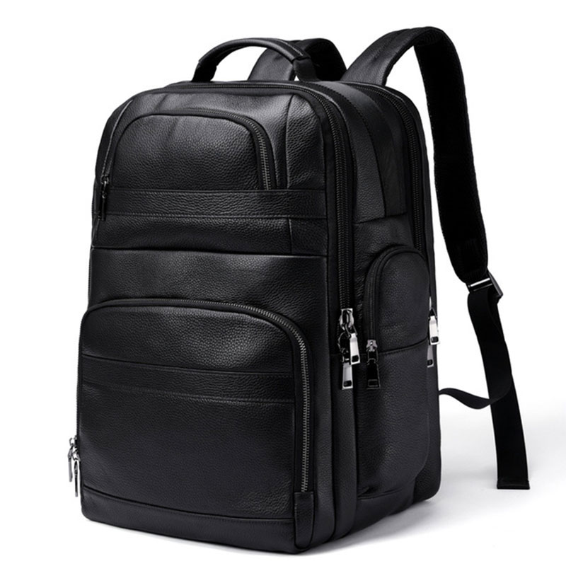 Leather Work Rucksack - Luufan Mochila De Couro Genuíno Com