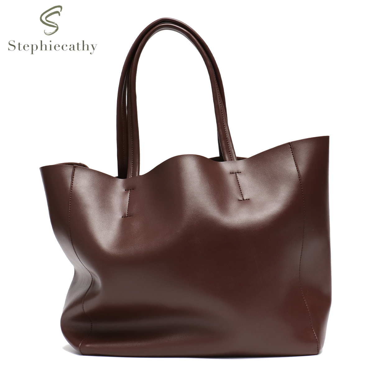 Leather Work Bag Women - Grande capacidade bolsa para mulheres moda