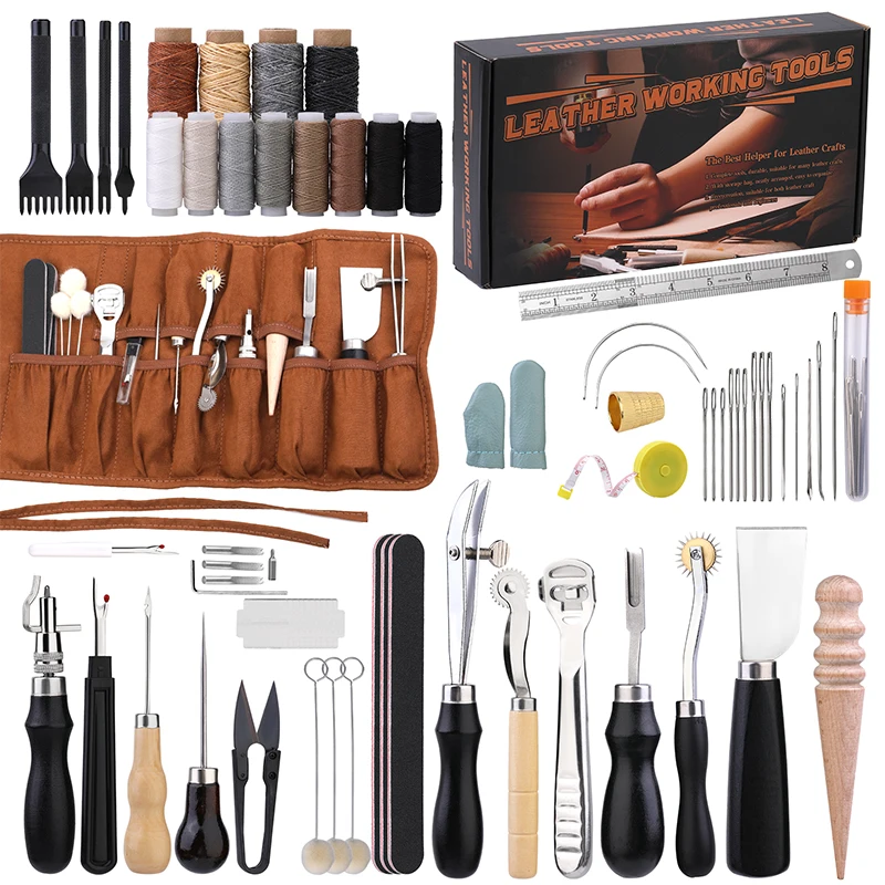 Leatherwork Thread - Kraball kit de ferramentas artesanais de