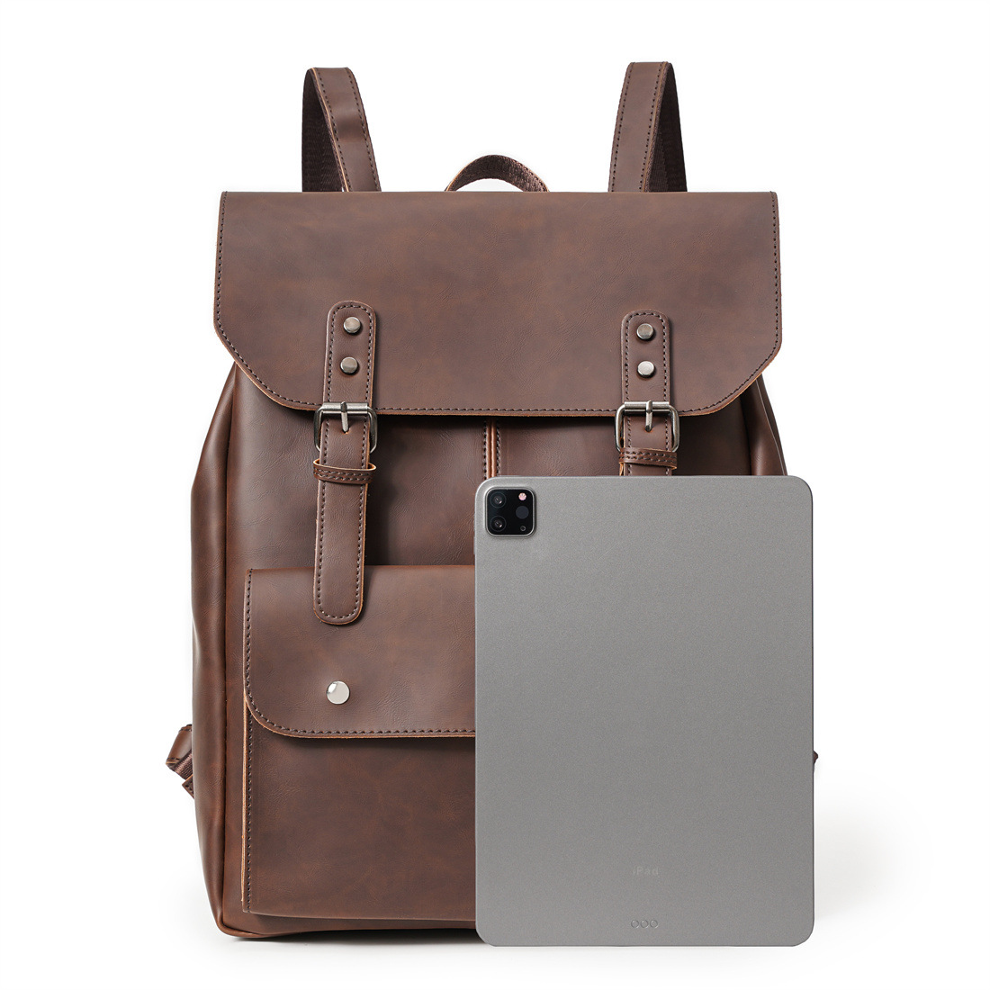 Goyn mochila de couro masculin - Leather Work Rucksack avaliação e preço