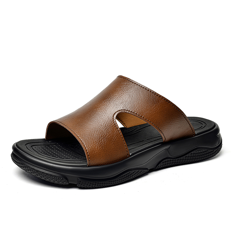 Sandálias masculinas de couro, - Leather Work Flats avaliação e preço