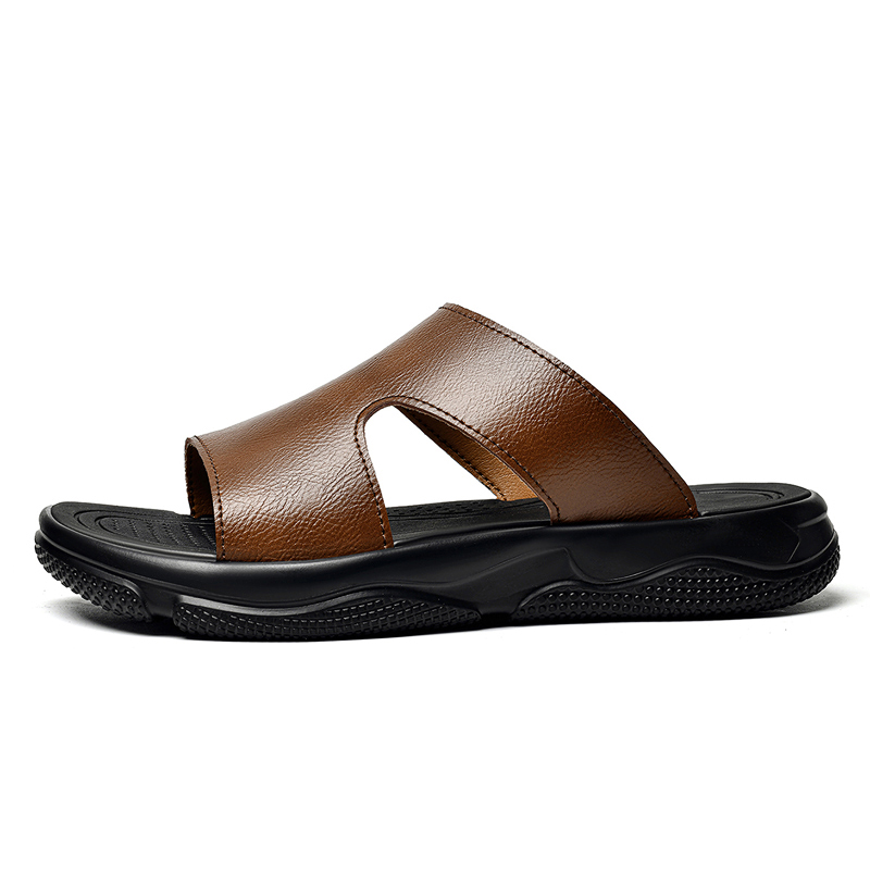 Sandálias masculinas de couro, - Leather Work Flats avaliação e preço
