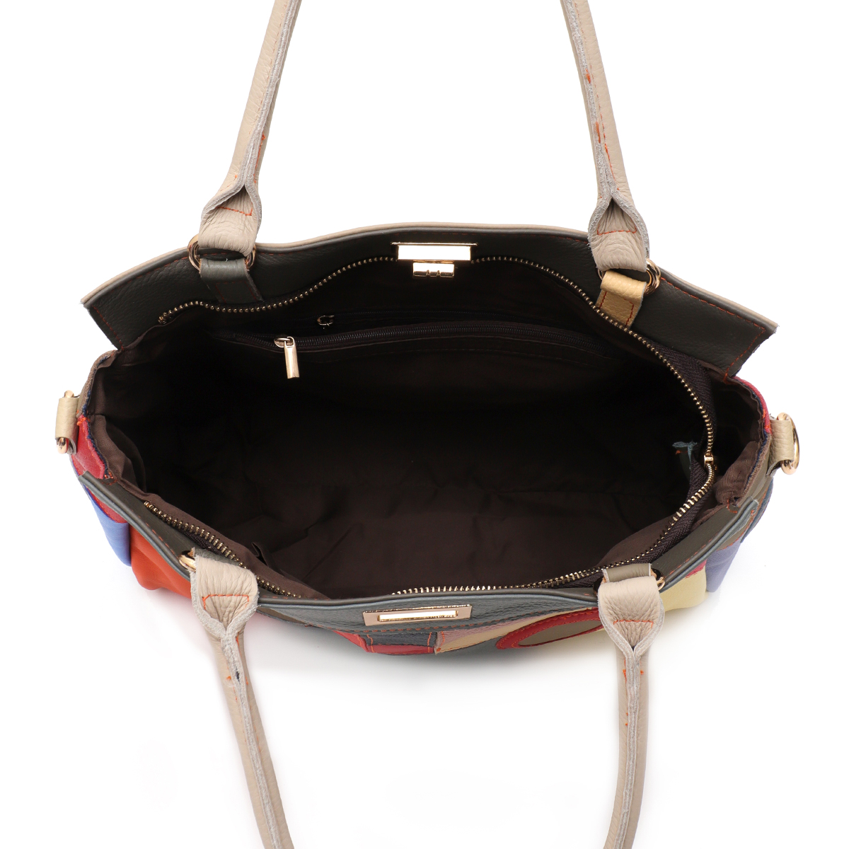 Sc chique colorido couro real  - Leather Work Bag Women avaliação e preço