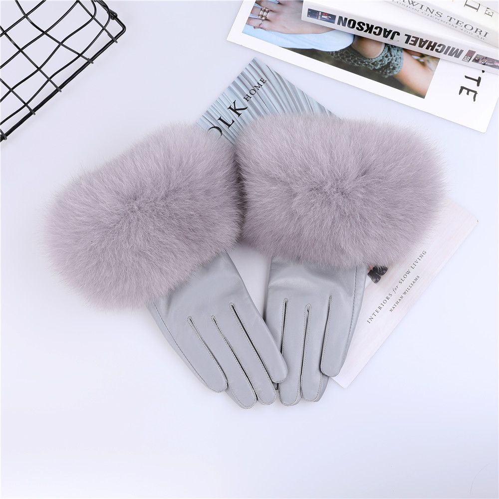 Pele de carneiro natural pele  - Leather Work Winter Gloves avaliação e preço