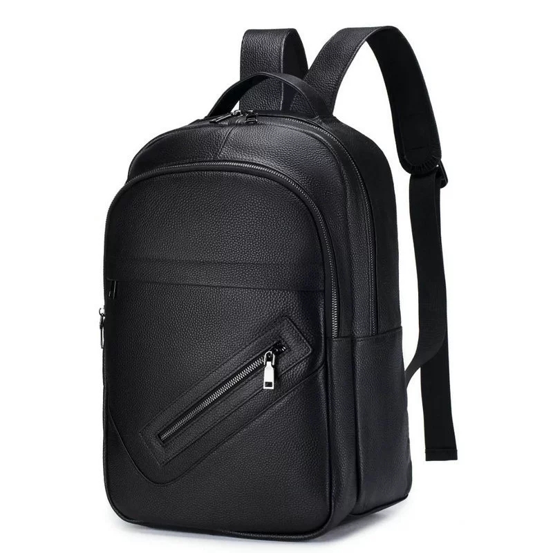Mochila preta de couro genuíno - Leather Work Rucksack avaliação e preço
