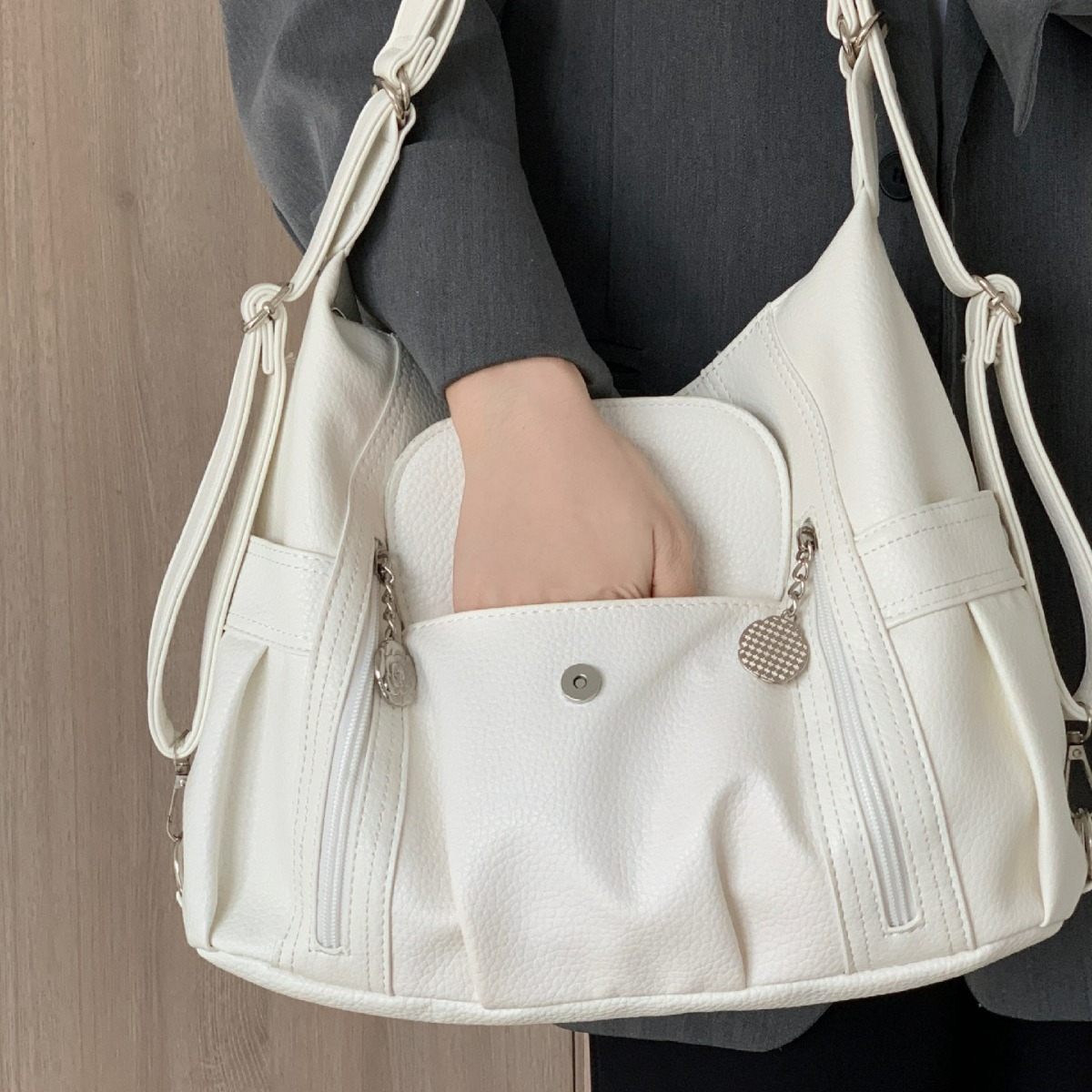 Bolsa agradável feminina moda  - Leather Work Bag Women avaliação e preço
