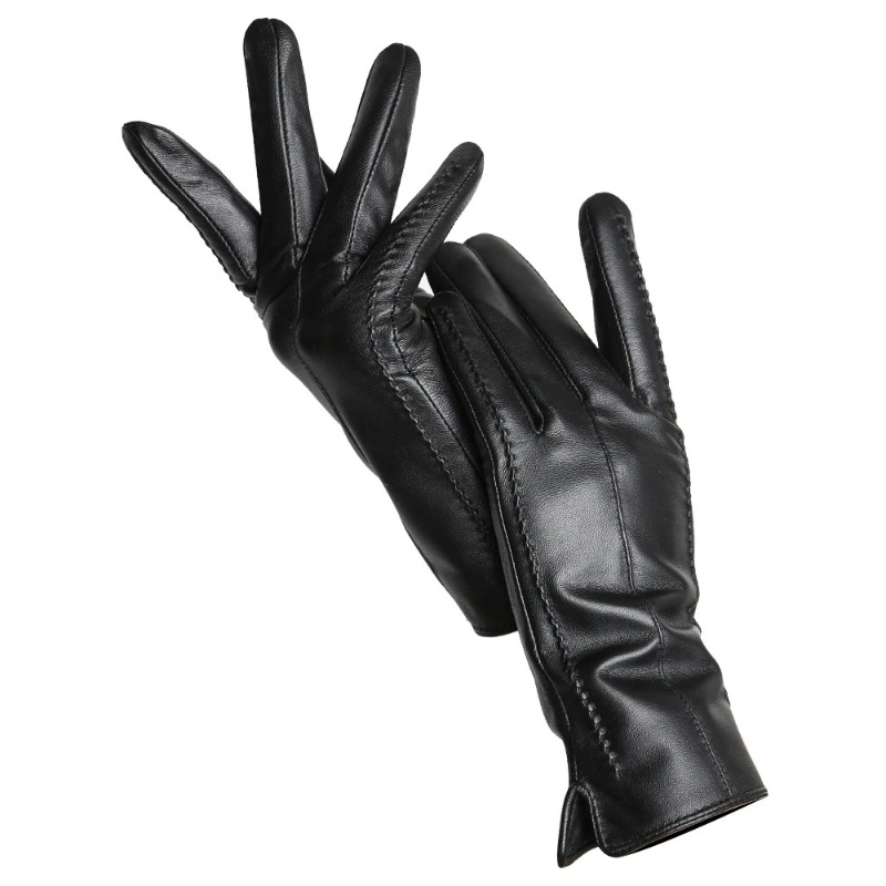 Luvas de pele de carneiro femi - Leather Work Winter Gloves avaliação e preço