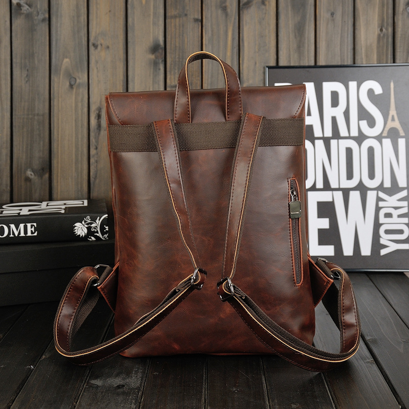 Goyn mochila masculina de cour - Leather Work Rucksack avaliação e preço