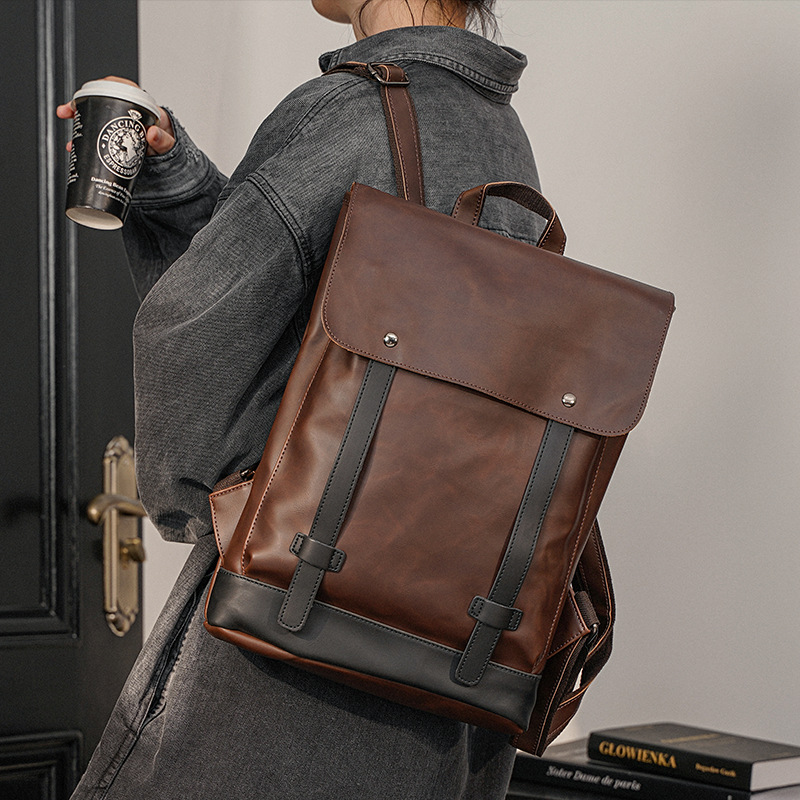 Goyn mochila masculina de cour - Leather Work Rucksack avaliação e preço