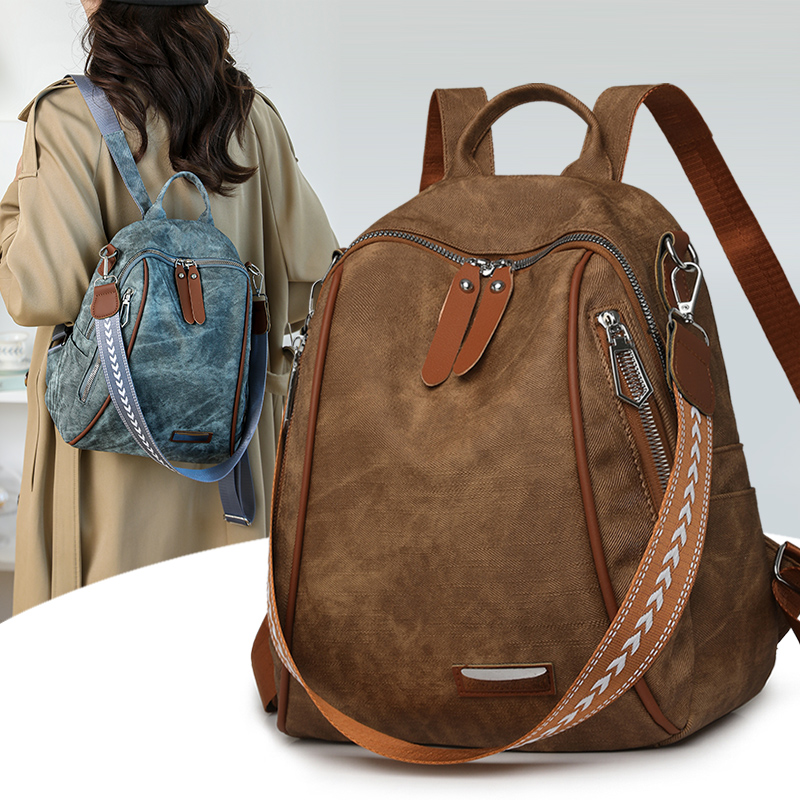Mulheres grande capacidade moc - Leather Work Rucksack avaliação e preço
