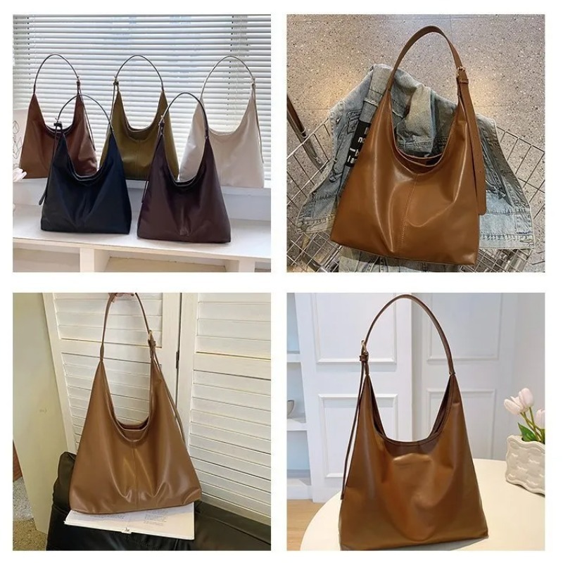 Bolsa Hobo Vintage para Mulher - Leather Work Bag Women avaliação e preço