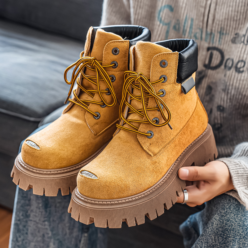 Botas Clássicas de Cano Alto e - Leather Work Flats avaliação e preço