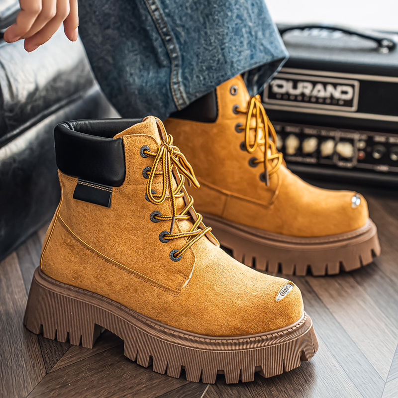 Botas Clássicas de Cano Alto e - Leather Work Flats avaliação e preço