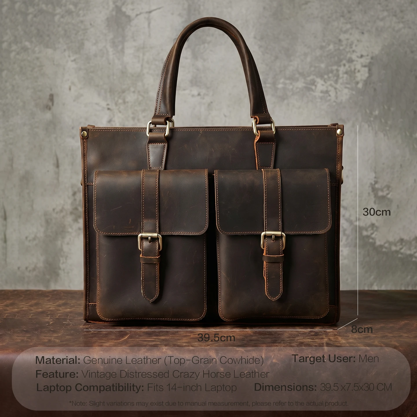 Bolsa de Ombro Masculina Vinta - Leatherwork Thread avaliação e preço