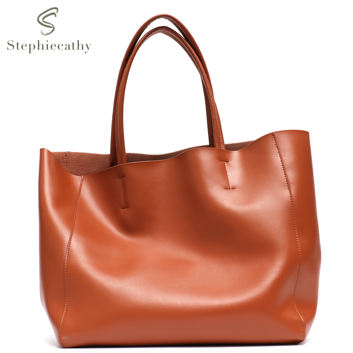 Bolsa tote grande minimalista  - Leather Work Bag Women avaliação e preço