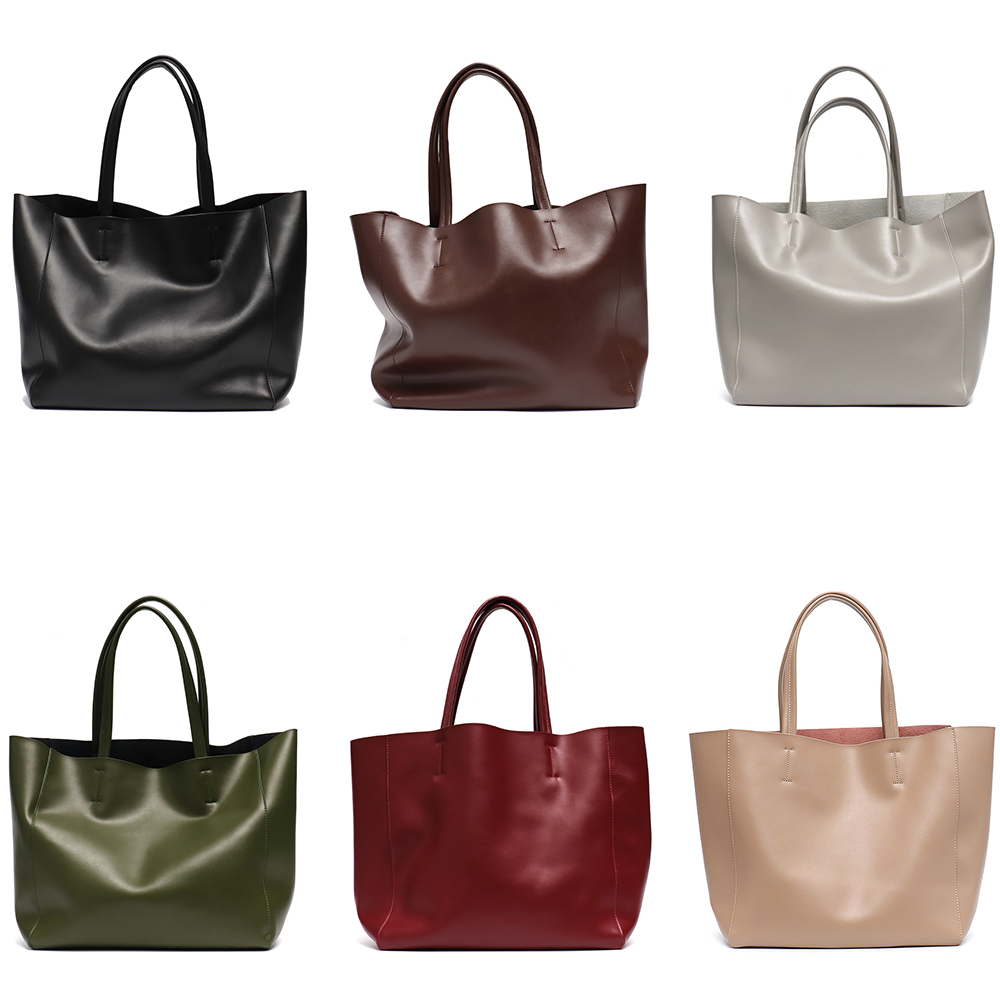Bolsa tote grande minimalista  - Leather Work Bag Women avaliação e preço