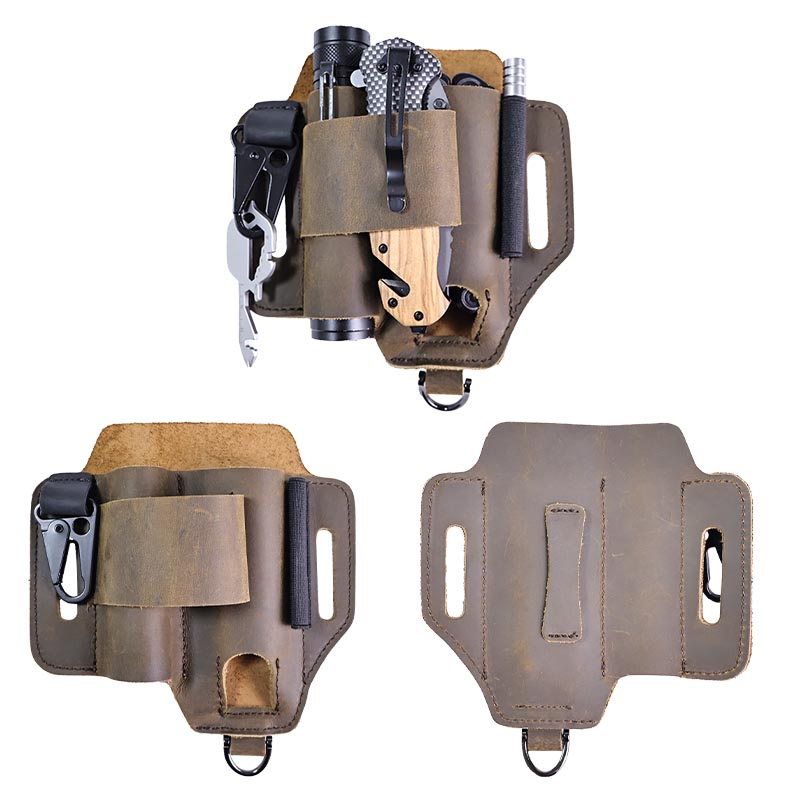 Pochete tática de couro genuín - Leatherwork Knife Sheath avaliação e preço