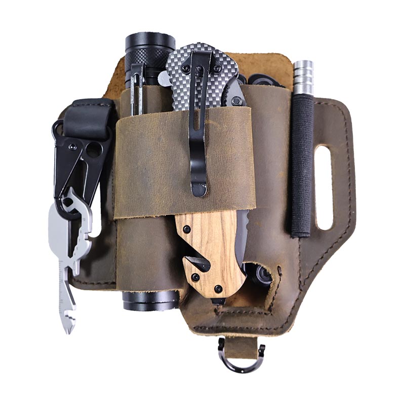 Pochete tática de couro genuín - Leatherwork Knife Sheath avaliação e preço