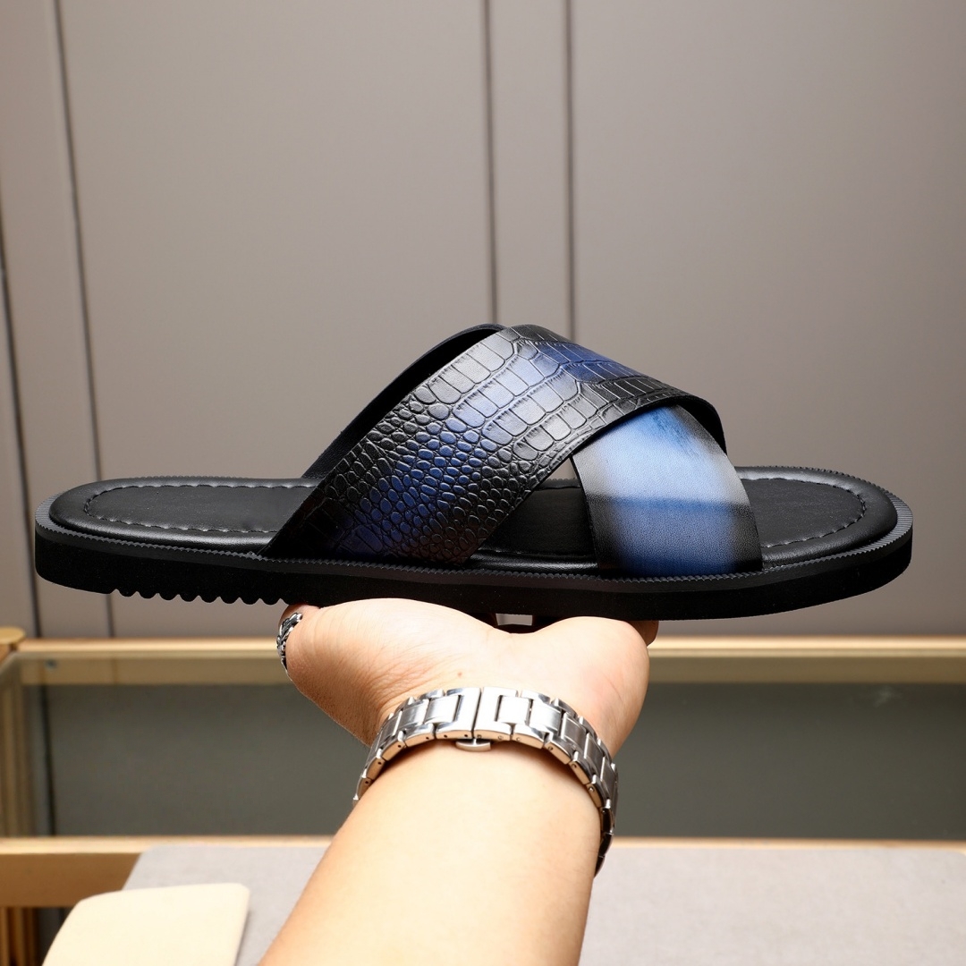 Sandálias de Luxo Masculinas A - Leather Work Flats avaliação e preço