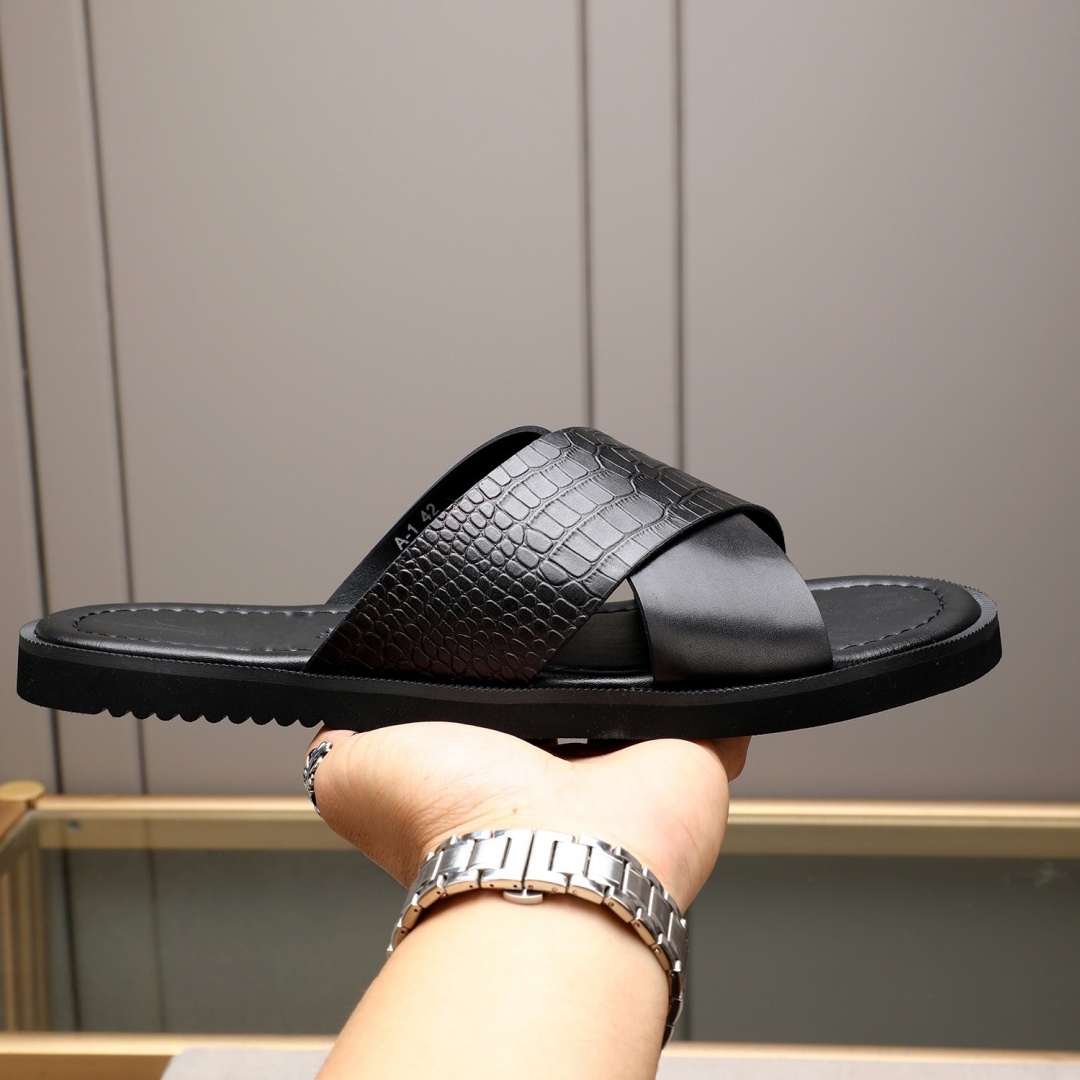 Sandálias de Luxo Masculinas A - Leather Work Flats avaliação e preço