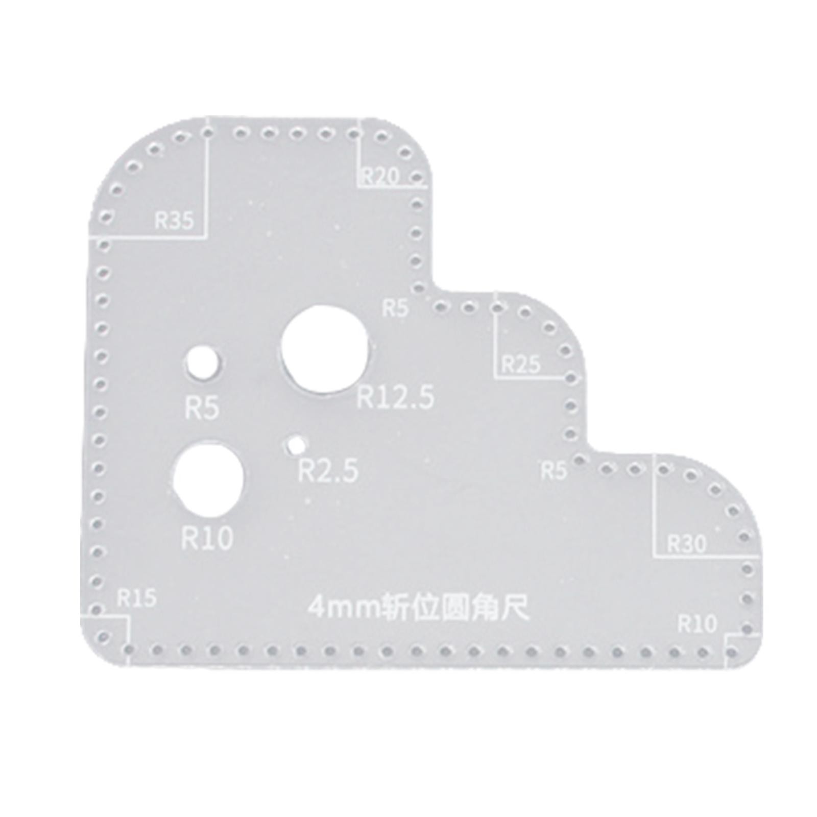 Régua de Acrílico Transparente - Leatherworking Guide avaliação e preço
