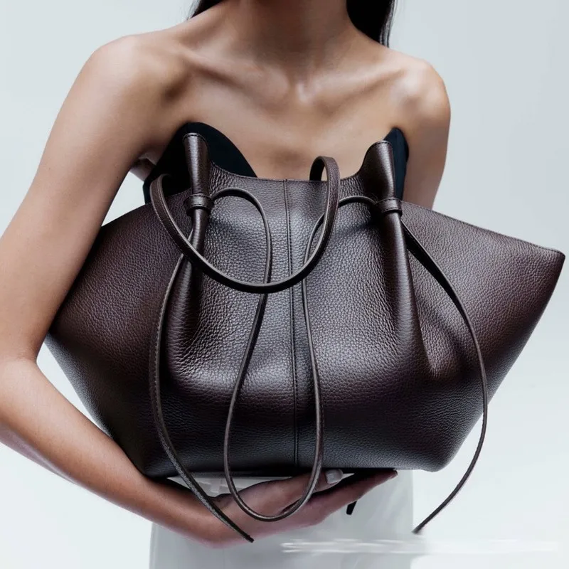 Bolsa de Ombro Feminina de Cou - Leather Work Bag Women avaliação e preço