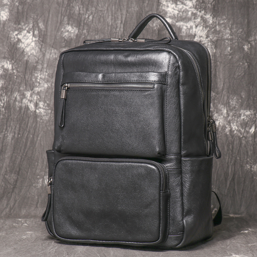 Mochila de Couro Genuíno Preto - Leather Work Rucksack avaliação e preço