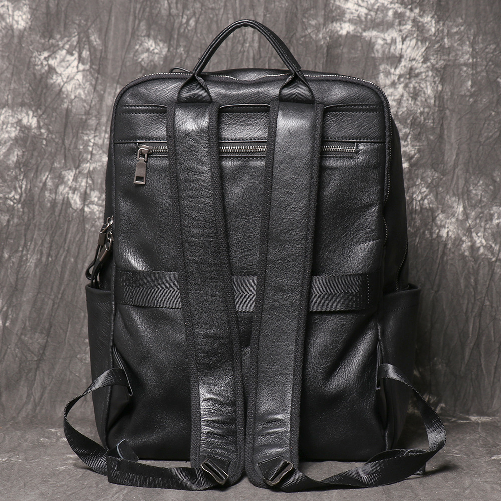 Mochila de Couro Genuíno Preto - Leather Work Rucksack avaliação e preço