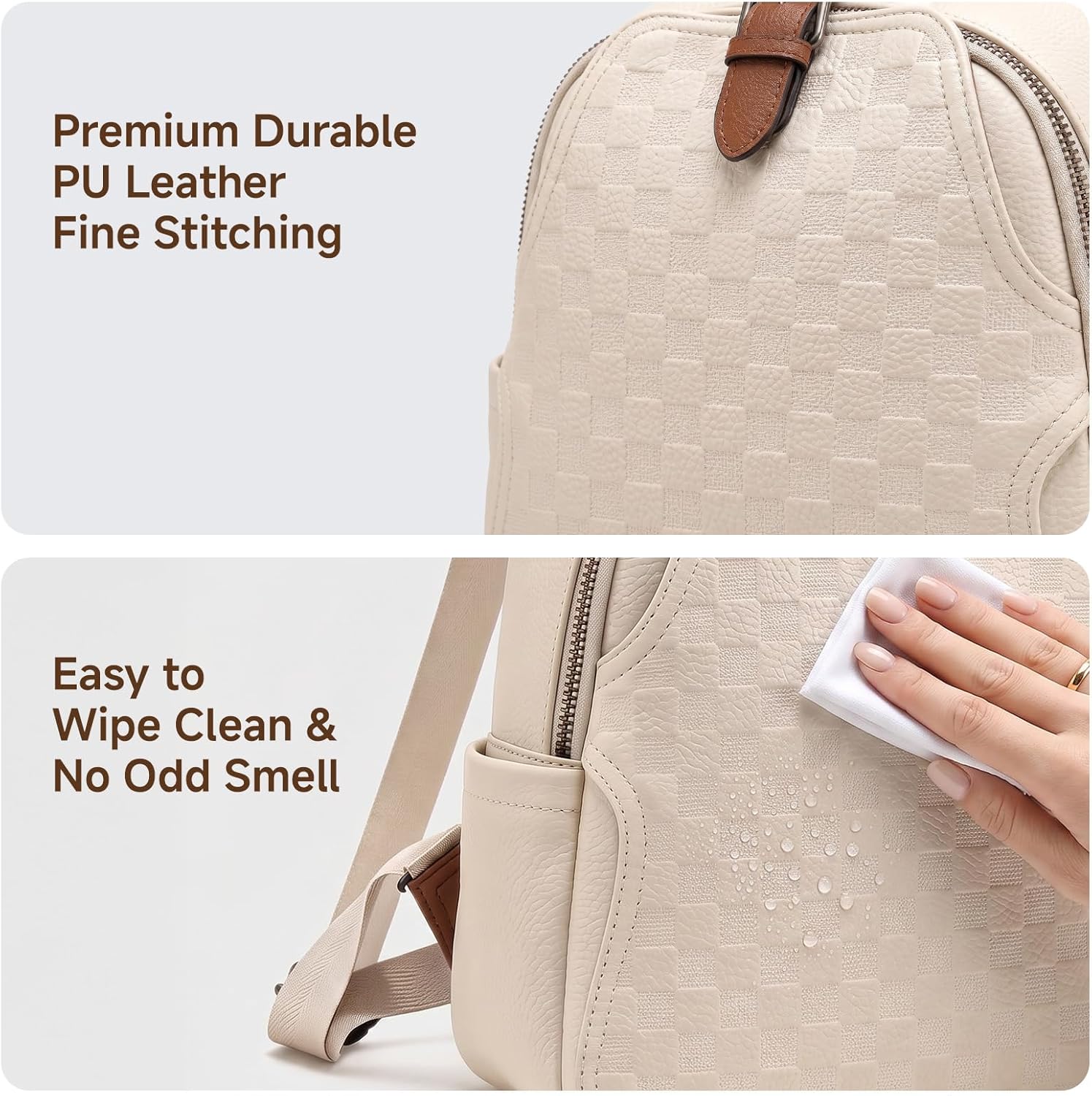 Mochila Pequena para Mulheres, - Leather Work Rucksack avaliação e preço
