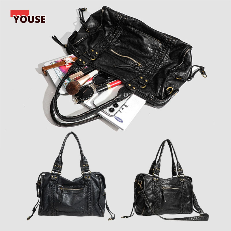 Moda feminina vintage lavado b - Leatherwork Rivets avaliação e preço