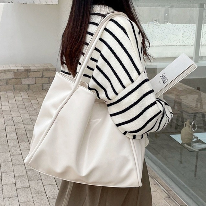 Bolsa de Ombro Feminina Vintag - Leather Work Bag Women avaliação e preço