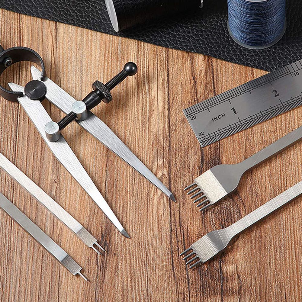 Conjunto de cinzel de couro, f - Wing Divider Stitch avaliação e preço