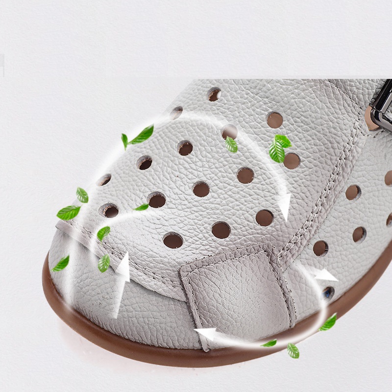 Novas Sandálias Femininas de C - Leather Work Flats avaliação e preço