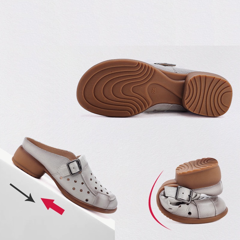 Novas Sandálias Femininas de C - Leather Work Flats avaliação e preço