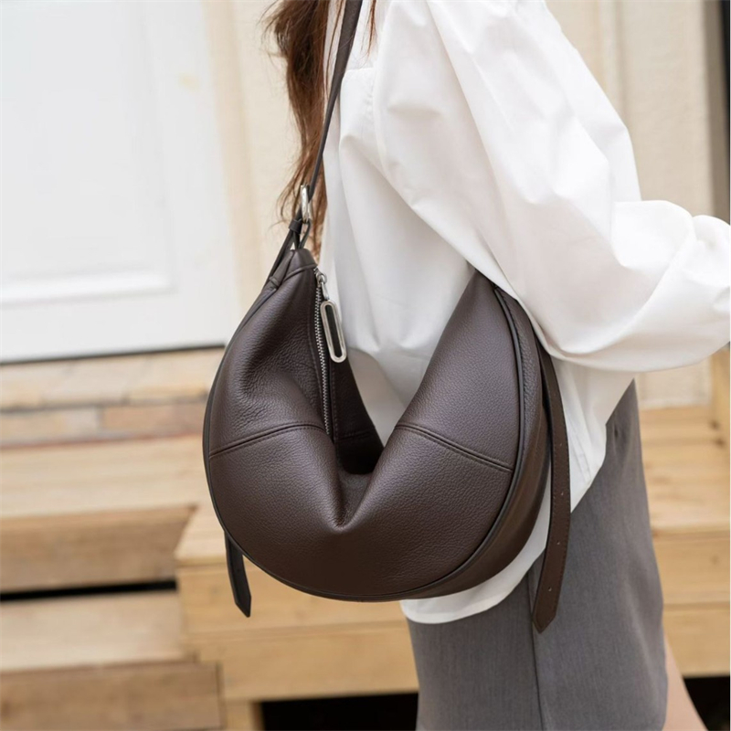 Bolsa Hobo Crescente de Couro  - Leather Work Bag Women avaliação e preço