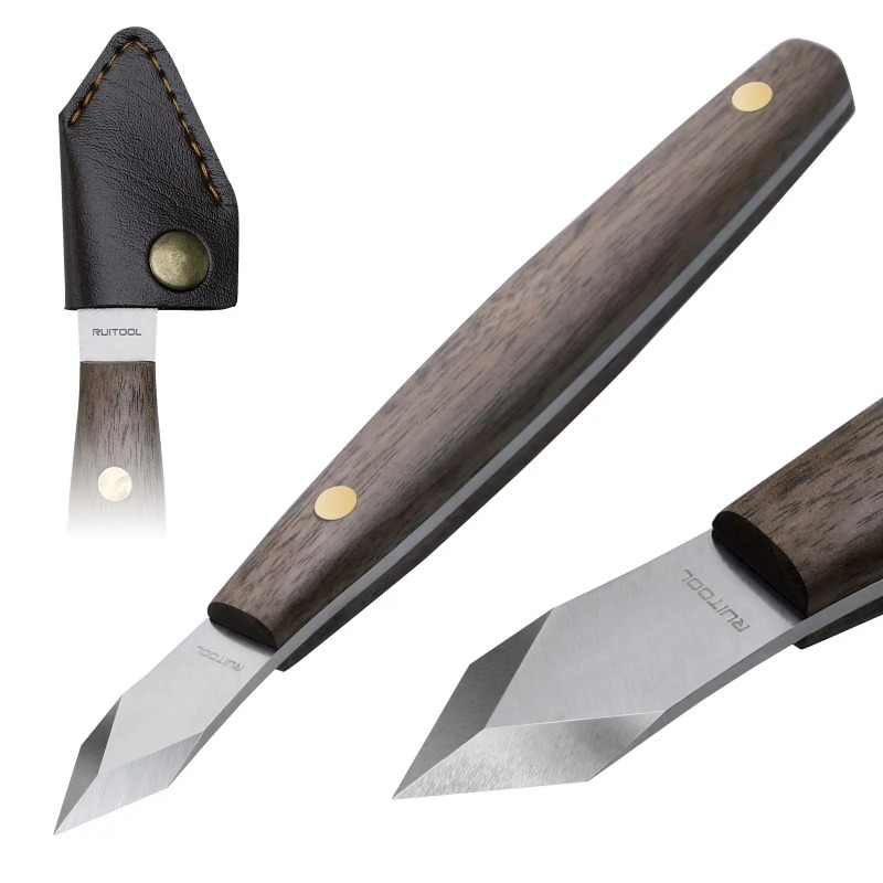 Faca de escultura artesanal, m - Leatherwork Knife Sheath avaliação e preço