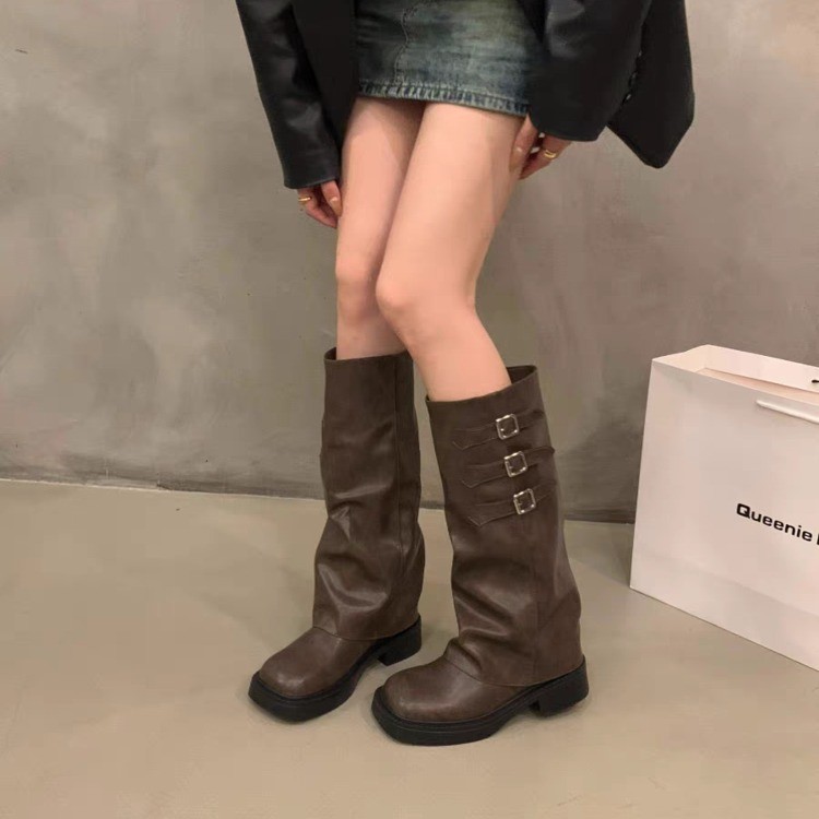 2025 estilo retro joelho botas - Belt Buckle Blank avaliação e preço