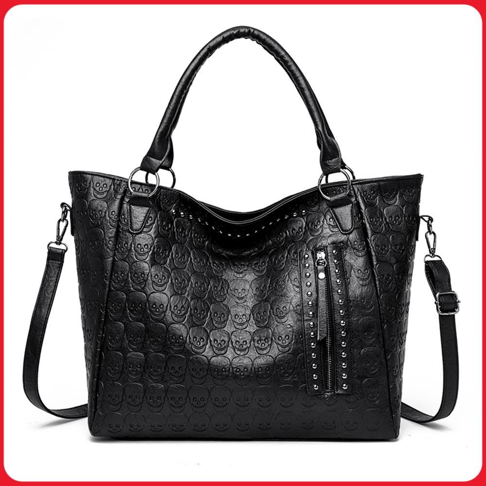 Bolsa Transversal Punk com Est - Leather Work Bag Women avaliação e preço