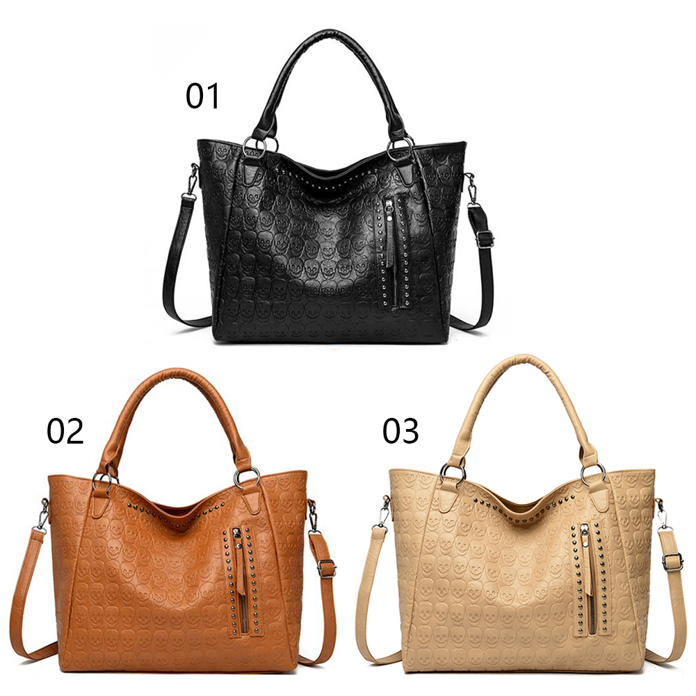 Bolsa Transversal Punk com Est - Leather Work Bag Women avaliação e preço