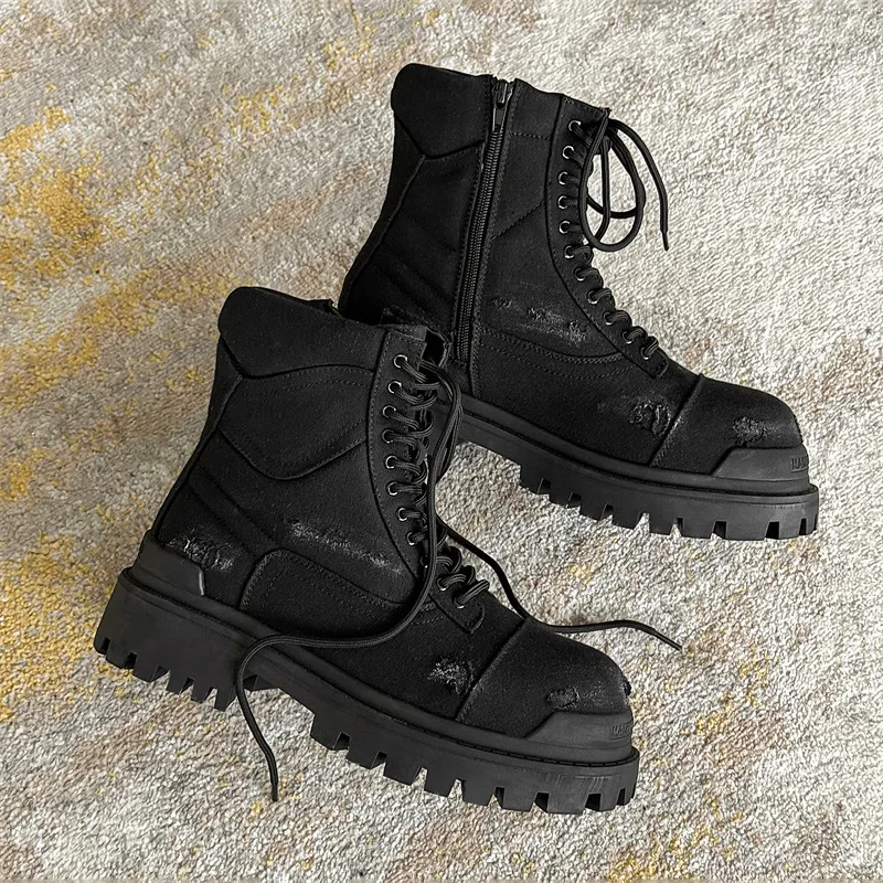 Botas de trabalho outono/inver - Leather Work Flats avaliação e preço