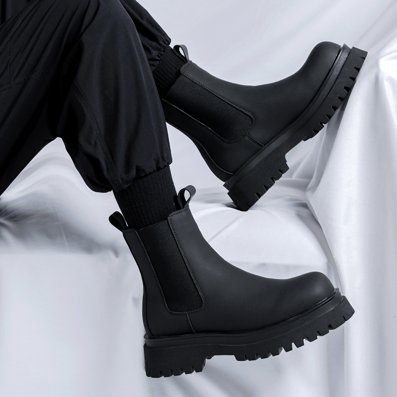 Botas Chelsea de Cano Alto Pre - Leather Work Flats avaliação e preço