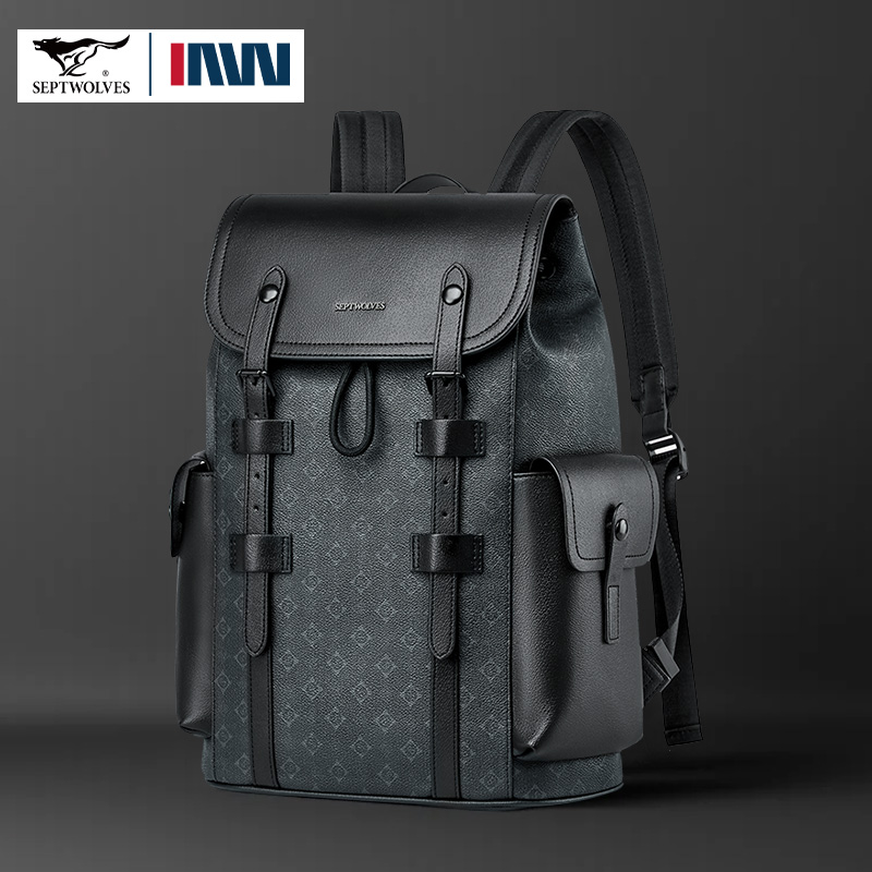 Septwolves alta qualidade negó - Leather Work Rucksack avaliação e preço