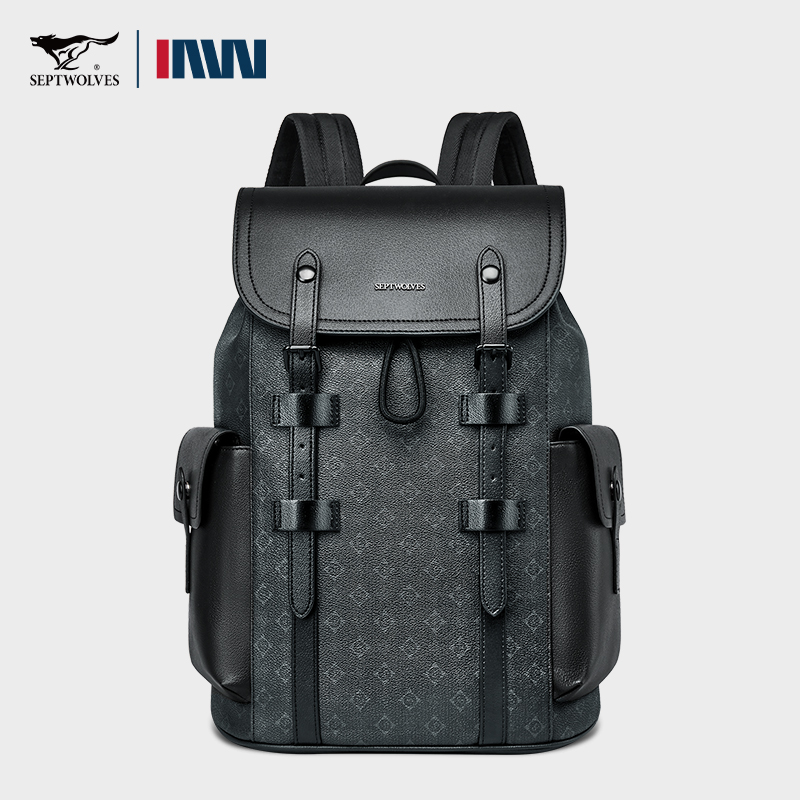 Septwolves alta qualidade negó - Leather Work Rucksack avaliação e preço